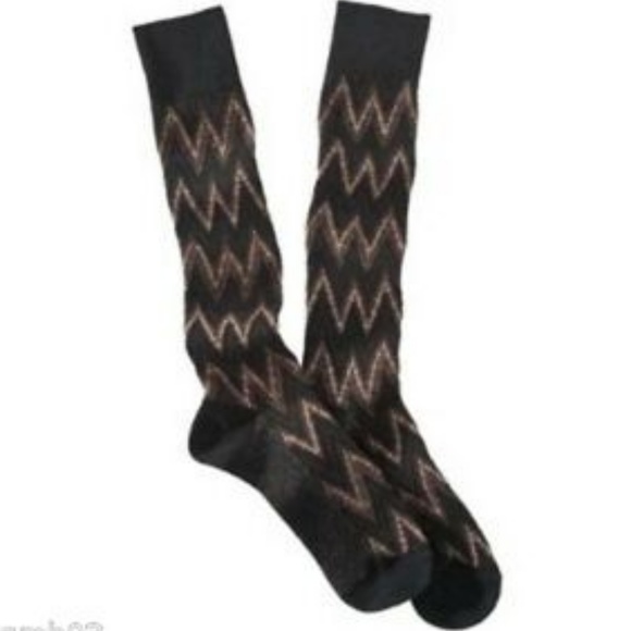 MISSONI for TARGET Knee-High SOCKS Glitter ZIGZAG - Picture 1 of 1
